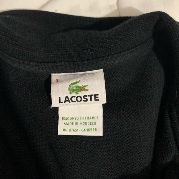 Lacoste cropped long sleeve top - Picture 2 of 3